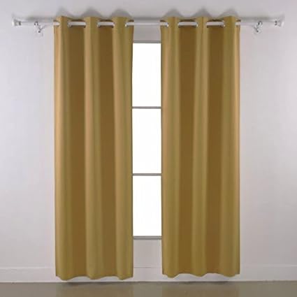 Amazon Com Monroe Solid Blackout Panel Grommet Curtain Thermal 40