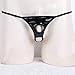CHICTRY Men's Sexy Open Front Hole G-string Bikini Wetlook Leather Underwear