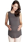 Sweet Mommy Bamboo Simple Maternity and Nursing Long Tank Top CHL
