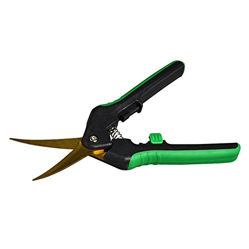 Shear Perfection 2 Inch Titanium Curved Pruning Trimming Garden Shears Scissors