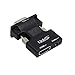 avedio links HDMI Female To VGA Male Adapter,Support Audio Inclueding 3.5 mm Stereo Cable,Black