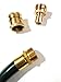 Garden Hose Quick Connect Set, Extra 10 Washers, 2 Female Connectors + 6 Male Connectors.