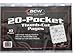 BCW 20 Pocket Pages 10ct | Heavy-Duty Vinyl Sheet Protectors | Holds 2x2 Coins, Cards, or Slides | Fits 3-Ring Binders | High Clarity Double Polished Vinyl for Coin Collecting and Card Storage