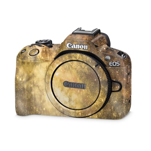 Glossy Glitter Camera Skin Compatible with Canon EOS R50 (2023) - Golden Stars…