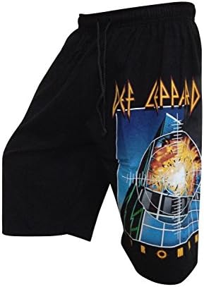 Def Leppard Pyromania Mens Board Shorts Rock Music Band Free Size