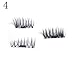 3D False Eyelashes,SMYTShop 4 Piece/1Pair New Ultra-thin 0.4mm Magnetic Eye Lashes 3D Mink Reusable False Eyelashes (D)