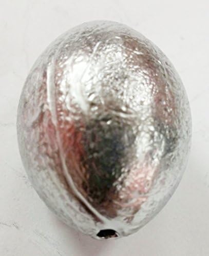 5 oz Silver Oval Egg Fishing Weight