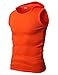 H2H Mens Active Wear Slim Fit Hooded Sleeveless T-shirts with Various Colors