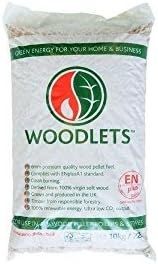 LAND ENERGY WOODLETS PREMIUM WOOD PELLETS FUEL BOILERS STOVES 10KG BAG 6MM by Land Energy