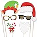 TINKSKY Christmas Party Photo Booth Props Creative Happy Christmas Pose Sign Kit for Party Decoration 32pcs/Set