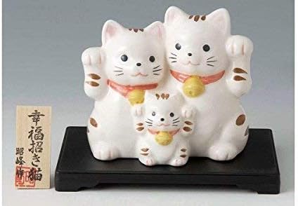 Auspicious Figurines Maneki Neko Japanes Goods S529 Happiness Family