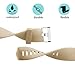 POY Replacement Bands Compatible for Fitbit Charge 2, Classic & Special Edition Sport Wristbands, Small Tan, 1PC