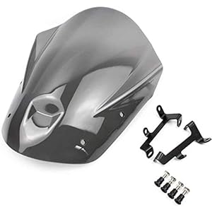 Fransande Motorfiets voorruit met bevestigingsschroeven voor MT-09 FZ-09 FZ MT 09 2013 2014 2015 2016, grijs