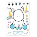 PartyNow Unicorn Stickers (24-Pack) with Changeable Faces - Rainbow Unicorn Party Favors for Kids
