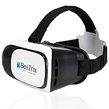 Bestrix 3rd Generation VR Headset,3D Glasses, Virtual Reality Headset, VR box, Adjustable Lens and Strap for Google Cardboard and all Smartphones within 4.7 - 6 inch perfect for 3D Movies/Games