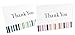 Blank Thank You Cards and Envelopes, 6 Striped Designs (4 x 6 In, 48 Pack)