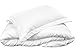 Mezzati Luxury Duvet Cover 3 piece Set – Soft and Comfortable 1800 Prestige Collection – Brushed Microfiber Bedding (White, Queen Size)