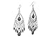 Fashion Chandelier Earrings For Women Tassle Drop Black EAG080-B