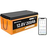 VESTWOODS Smart 12V 200Ah LiFePO4 Lithium
