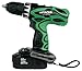 Hitachi DS18DVF3M 18V Cordless NiCd Post Style Driver Drill