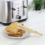 Lakeland Magnetic Wooden Toast Tongs 21cm Toaster Safe Retrieval view 2