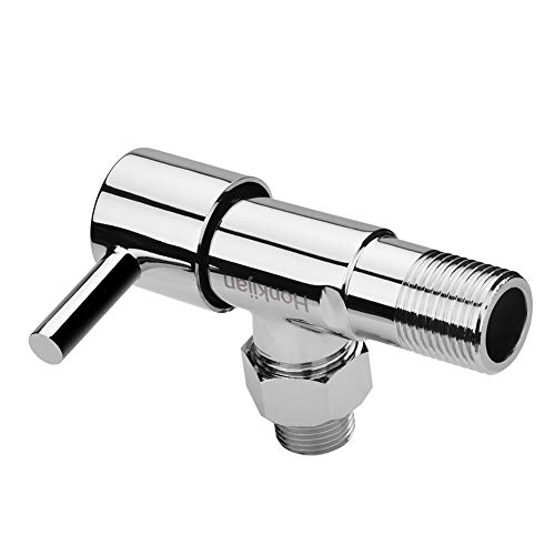 Honkijan 1/4 Turn Angle Valve Environmental Protection Copper Thickening G1/2 Turn G3/8 Chrome Angle Stop Valve Home Improvement