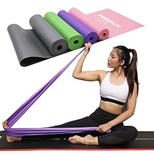 PROIRON Latex-Free Resistance Bands, Exercise Bands for Strength Training, Yoga, Pilates, Stretching, Home Gym Workout…