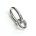 Rhodium On 925 Sterling Silver Oval Lobster Clasp Interchangeable Charm Bail Pendant Connector