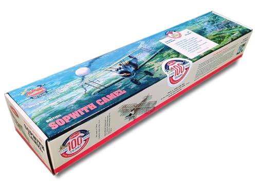 Guillow Sopwith Camel WWI Laser-Cut Balsa Wood Model Airplane Kit, 18