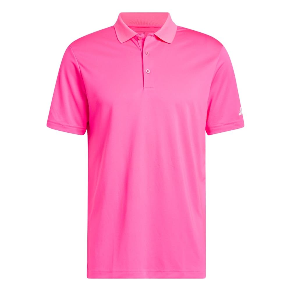 Adidas Men's Adi Performance Polo Shirt, Solar Pink, Large Image