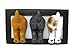 AWEHIRU Ashes to Beauty 3 Dog Tails Key Holder, Leash Hanger, Harness, Coat Hook, Key Rack & Leash Holder for Wall, Realistic,Quality Resin, Heavy Duty, Decorative Gift