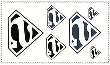 Fashion Temporary Tattoos Superman Sexy Body Art Waterproof Tattoo Stickers 5PCS (Size: 2.36'' by 4.13'')