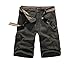 Newcosplay Mens Twill Multi Pocket Cartoon Cargo Shorts K001