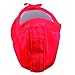 KUKEME-SHOP Girls Pointe Shoes Red Ballet Shoe Leather Sole with Free Gel Silicone Toe Pads and Ribbons (US3.5 (Foot Length:8.26