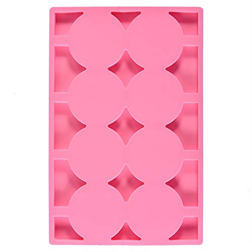 Candy Molds, 1 Pack Chocolate Molds Silicone Lollipop Mold Handmade Fondant Ice Ball Making Tools for Home Kitchen Pink