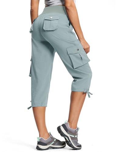 ISEEGZ Hiking Cargo Capri Pants