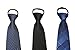 Sorrica Mens Comfortable Zipper Various Patterned Necktie Tie Package Set 2PT (One size, set1)