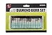 SE 30-Piece Set of Assorted Diamond Burrs, 240 Grit - 8230DD24