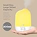 TaoTronics Essential Oil Diffuser, Aroma Diffusers with Touch Controls, Compact and Portable Design (Large 300ml Capacity, 6H Timer, Diffusers for Essential Oils, Waterless Shut-Off, 7 Colors LED)