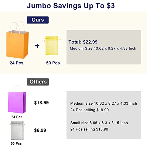 28 Pcs Gift Bags Medium Size 10.62\