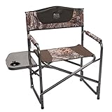 Timber Ridge Director’s Chair Folding Aluminum Camping Portable Lightweight Chair Supports 300lbs with Side Table, Outdoor