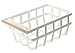 Yamazaki Home Single Home Storage Basket Handle Organizer, One Size, White