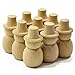 Tinksky 10pcs Blank DIY Wooden Snowman Peg Dolls Wedding Party Cake Toppers Christmas Decoration Christmas Gift