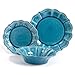 The Pioneer Woman 82698.12R Paige 12-Piece Crackle Glaze Dinnerware Set, Denim/Blue