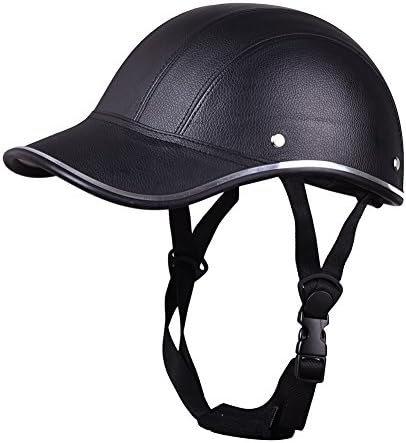 Aneil Motorcycle Half Helmet Visor for Men Women Riding with Adjustable Strap