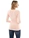 PattyBoutik Women Crewneck Raglan Cable Knit Sweater (Peach Small)