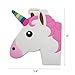 Mziart Cute Unicorn Luggage Tags for Women Travel Baggage Tags Suitcase Bag Lables Backpack Identifier, Set of 4