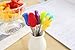 Flee Cute Cartoon Fruit Fork Set of 6 with Forks Holder Stainless Steel Food Pick Forks with A Holder Silicone Handle Stainless Steel Fruits Cake Salad Fork Set for Home and Restaurant