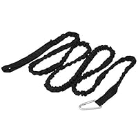Youwend 1.5M Elastic Kayak Paddle Leash Fishing Rod Leash Safety Rope Cord with Carabiner Rowing Boat Canoe Accessories