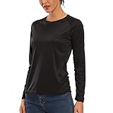 CQC Women’s Outdoor Long Sleeve T-Shirt Quick Dry Athletic Running Shirts UPF 50+ Sun Protection